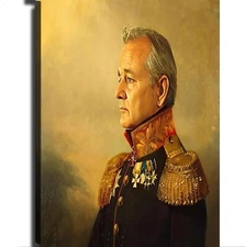 General Bill Murray portrait Poster Wall Art Canvas Print Picture Home Bedroom
