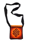 Endless Knot Embroidery Cotton Passport Bag Crossbody Handbag Purse Travel 21.5