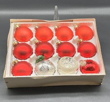 schöne DDR Lauscha Weihnachtskugeln Tannenbaumkugeln Christbaumschmuck #KA207