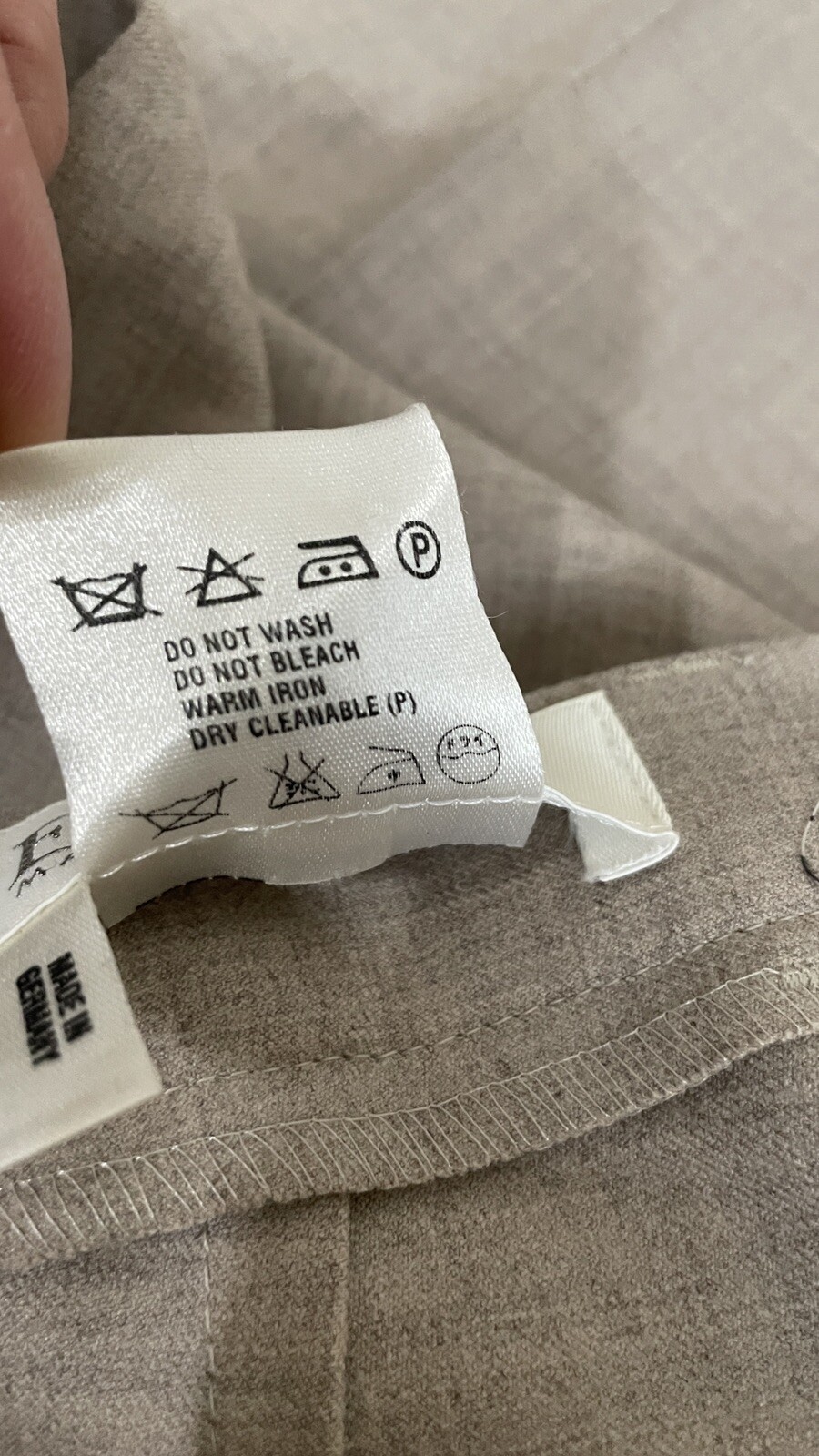 Escada Womens Wool Solid Print Cropped Pants Trou… - image 5