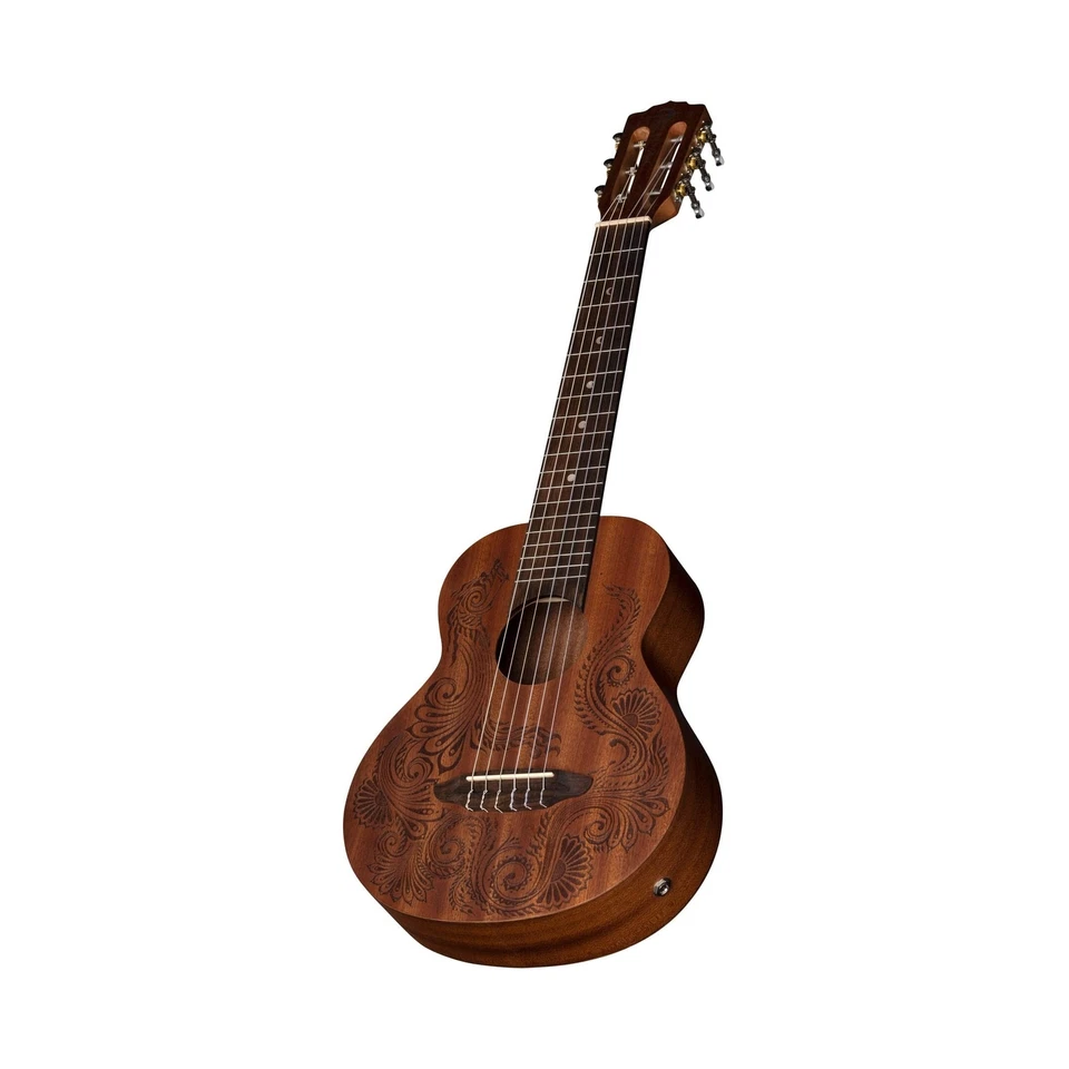 Luna Henna Dragon Mahogany Acoustic-electric Guitarlele - Open Pore - Image 4 of 4
