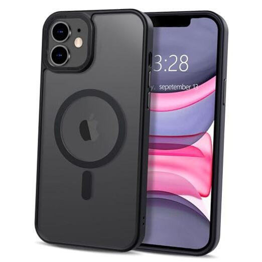 Anuck for Case Magnetic Phone Case [Compatible with MagSafe] iPhone 11 Black