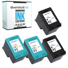 4x inchiostro stampante compatibile OSI HP 92 93 per HP PhotoSmart C3190 C3193 C3194 C4180