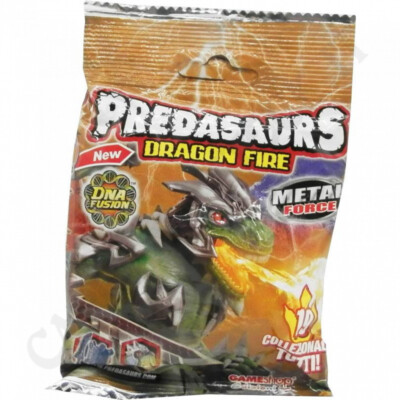 PREDASAURS DRAGON FIRE META FORCE BUSTINE SORPRESA CON RIVISTA