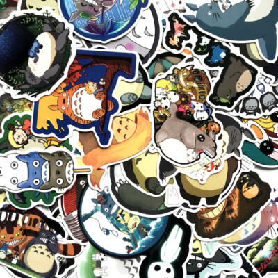 64 Stücke Vinyl Aufkleber für  Totoro Fans