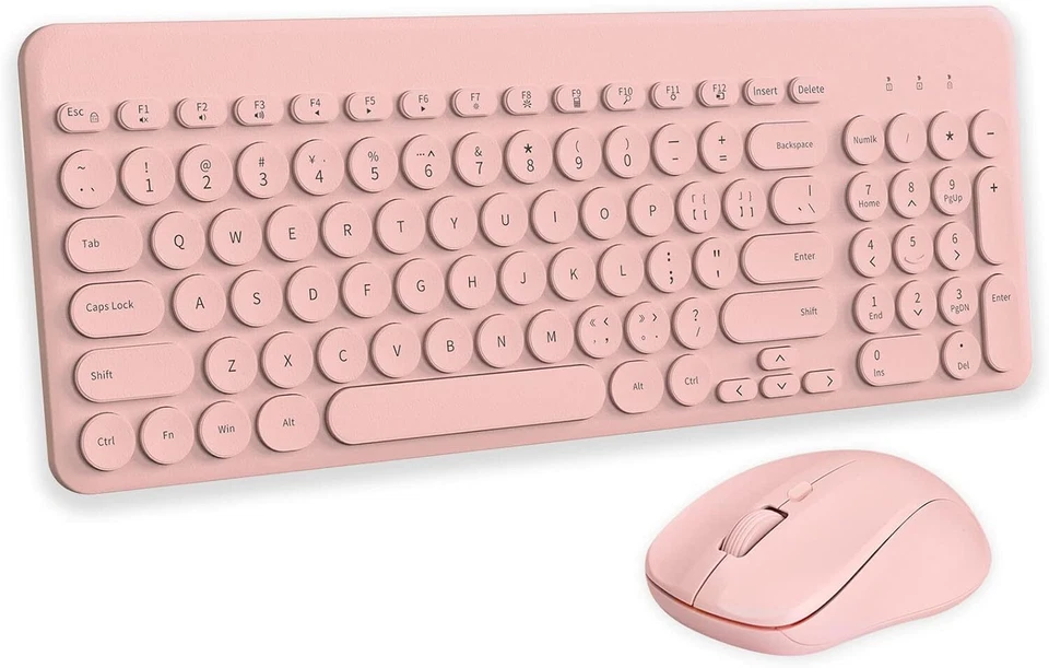 Arcwares Wireless Keyboard and Mouse Combo | Cute 2.4G Ergonomic USB Keyboard - Image 2 of 4