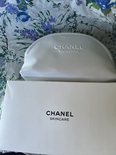 Chanel Skincare Pouch White New In Box