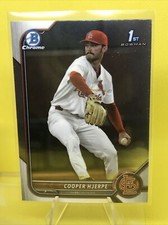 2022 Bowman Draft Chrome Base #BDC-95 Cooper Hjerpe - St. Louis Cardinals (425)