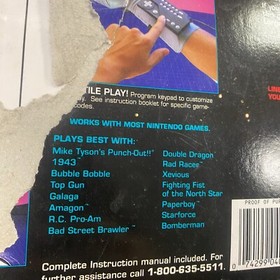 VTG Nintendo NES Power Glove Controller Large Extremely RARE Sz L Original Box