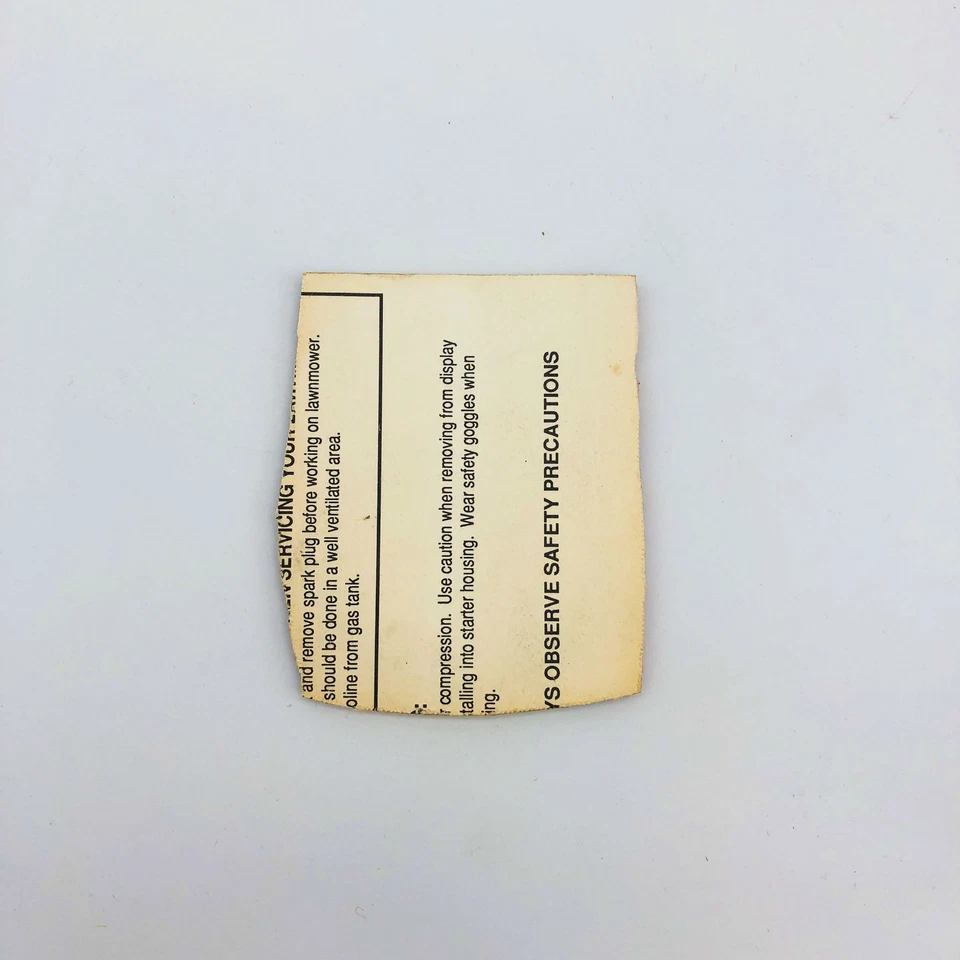 Poulan 530091543 Resorte de arranque para recortadora OEM Nuevo Stock Antiguo Nuevo Sellado Foto 3 de 4