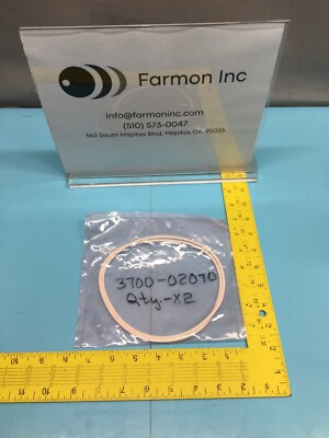 2 AMAT 3700-02070 O-RING, Slit Valve, P5000, CHEMRAZ 9254-SC513, 146259