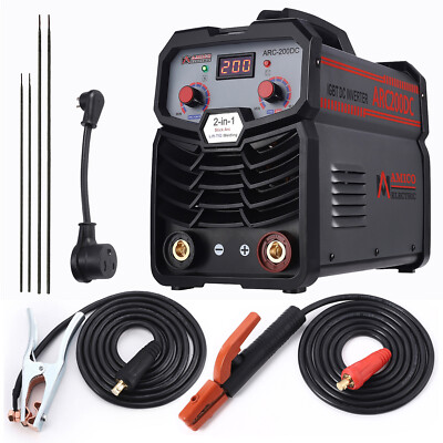 Amico ARC-200DC, 200 Amp Stick/Lift-TIG Combo Welder, 80% Duty Cycle/100-250V