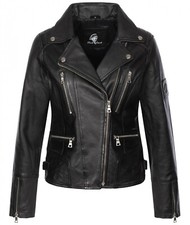 Rock Creek Damen Lederjacke Jacke Leder Jacken Echt Leder Bikerjacke D-490 NEU