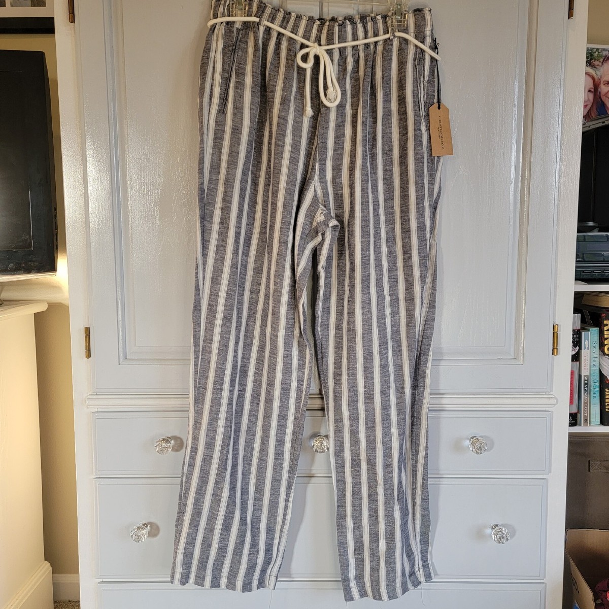 NWT Christian Siriano New York 100% Linen Pants. Large | eBay