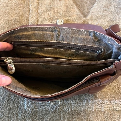 Vintage Valentina leather satchel shoulder bag purse Made in Italy, $26.79 - Photo 9