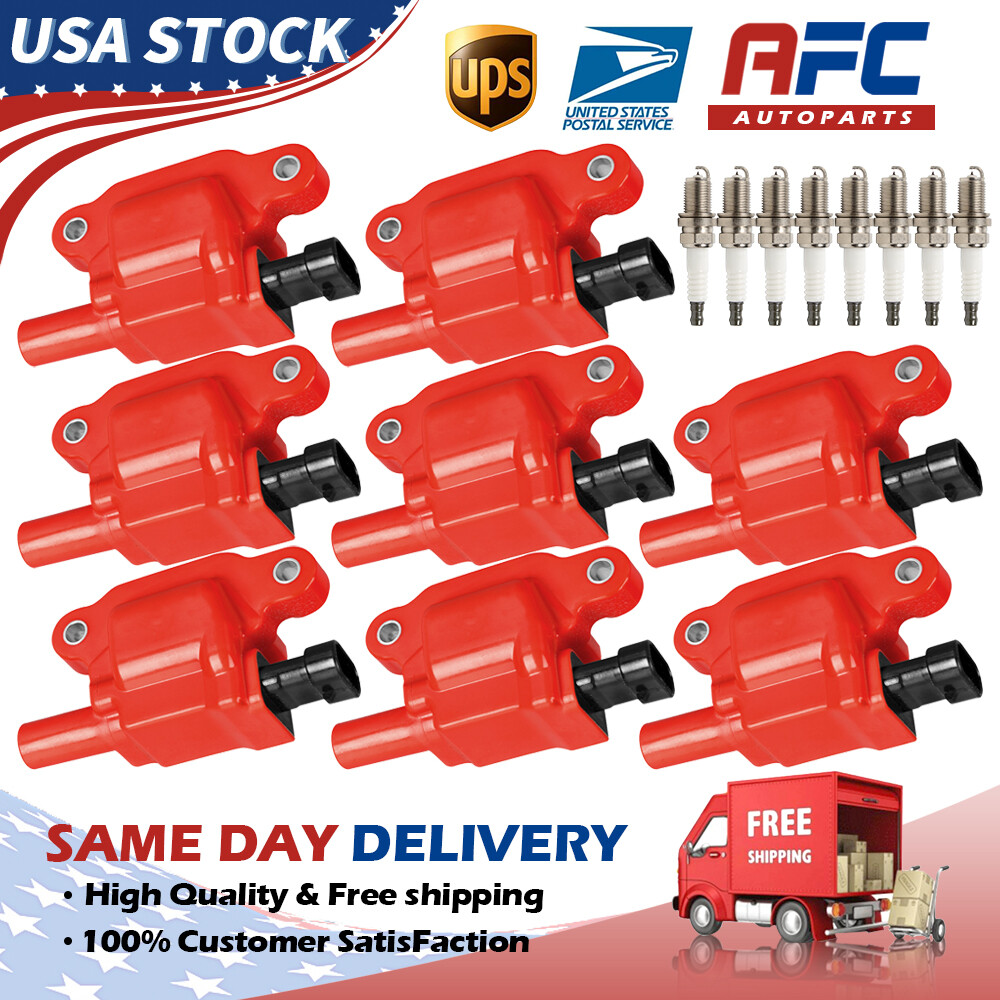 Set Of 8 High-Performance Ignition Coils For Chevy Silverado, GMC, Cadillac (UF413) - View #8