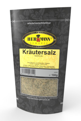 Kräutersalz Gewürz 100g Gewürzmischung Herrmann Gewürze