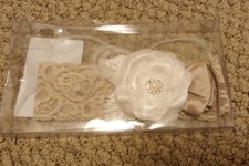 Lilian rose Lace Garter one of 4 colors LG196 /TAUPE Ivory wide lace garter new