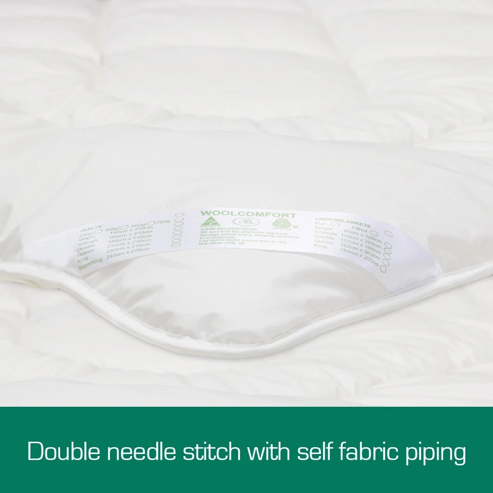 ALL SIZE 100% Australian Made Merino Wool Quilt 200 350 500 700 GSM Duvet - image 4 of 4