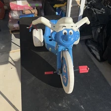 Smurf Power Cycle Big Wheel Coleco Super Rare Used!
