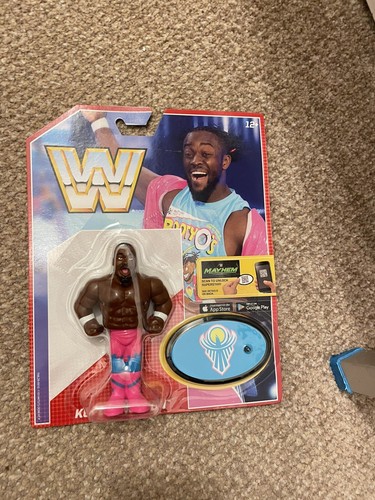 BNIB WWE MATTEL RETRO SERIES 5 KOFI KINGSTON WREST...