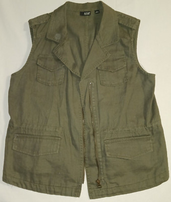 a.n.a. A new approach womans green vest Large