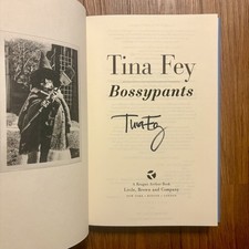 Tina Fey SIGNED Bossypants 2011 Hardcover First Edition & Print Mean Girls SNL