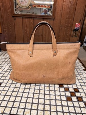 Vintage Leather Jack Spade Slim Brief Case/bag Brown Nice Patina