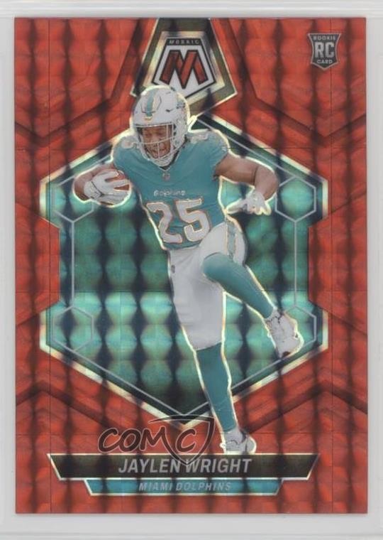 2024 Panini Mosaic Rookies Red Mosaic Prizm Jaylen Wright #383 0hb3