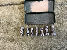 Vtg Snap-on 6 Piece 38 Drive 6 Apt. Swivel Socket Set 716-34 Original Box Vtg Snap-on 6 Piece 38 Drive 6 Apt. Swivel Socket Set 716-34 Original Box