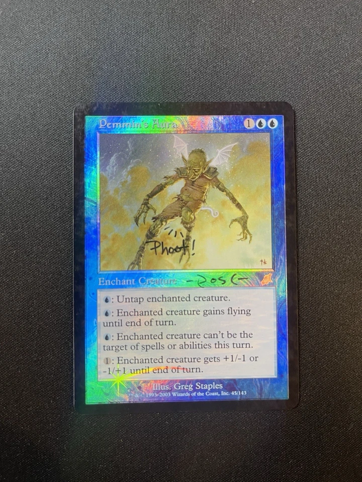 MTG Scourge Pemmin’s Aura Foil RK Post Alter (#3) - Image 3 of 4