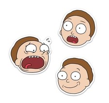 Officially Licensed Rick  Morty's Faces of Morty Dynamic Decals  Premium