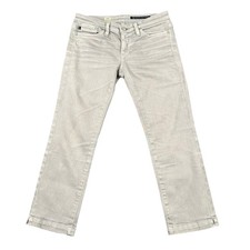 AG Adriano Goldschmied Womens Crop Jean Size 28x24 Gray Slim Fit Made in USA