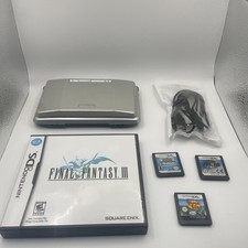 Nintendo DS Original Handheld Console Bundle With Charger & 4 Games - Working