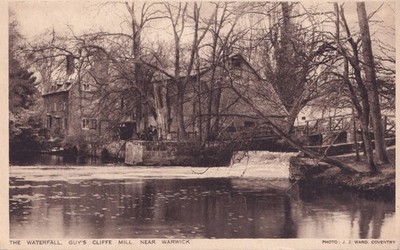 Postcard - Guy's Cliffe Mill - The Waterfall