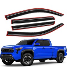 Vent Visors 4pcs Black For Toyota Tacoma 2024 2025 Auto Parts Tape-on Style