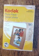 Kodak Photo Paper 180 sheets 4" x 6" Instant Dry Gloss Brillant New/Sealed
