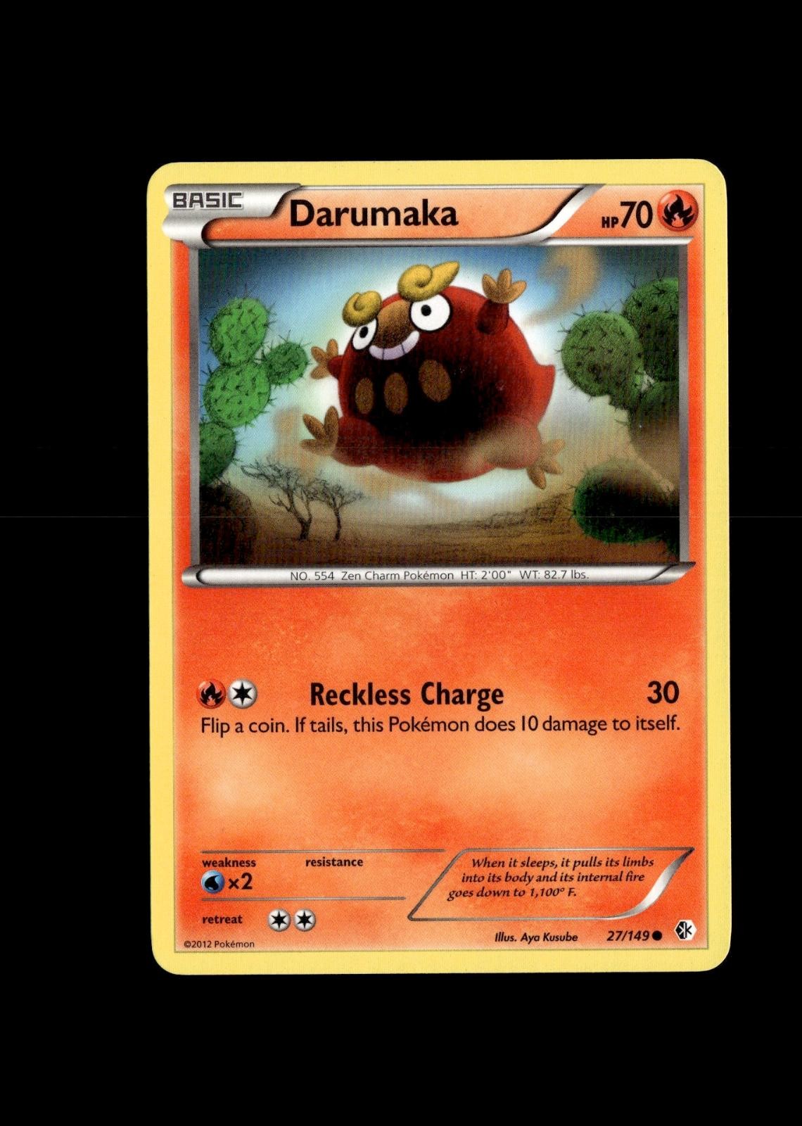 Darumaka 27/149 Common Boundaries Crossed Pokemon Lightly Played