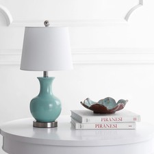 Soren Nautical Solid 22 in. H Table Lamp, Light Blue