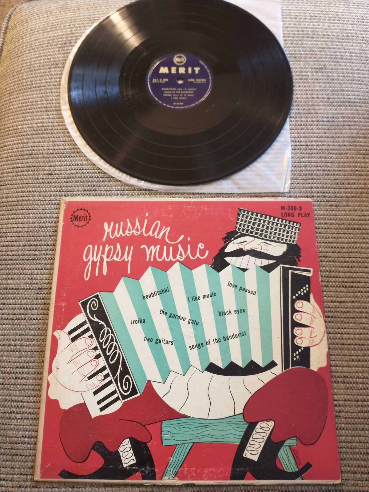 Vintage 1950s 10" Vinyl Four Record Lot. RCA Victor Decca Pontiac Merit Records.