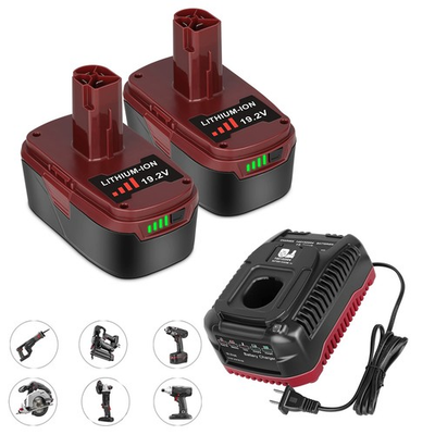 #ad 2 Pack 19.2V 6.0Ah Battery amp; Charger Combo for Craftsman C3 19.2 Volt Batteries $59.99