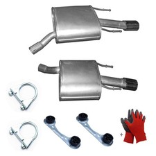 2x Endschalldämpfer L & R  Auspuff Anbausatz für Opel Insignia A Kombi 1.6Turbo