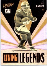 2021 Panini Prestige #LL-24 Tiki Barber Living Legends Xtra Points Blue #/249