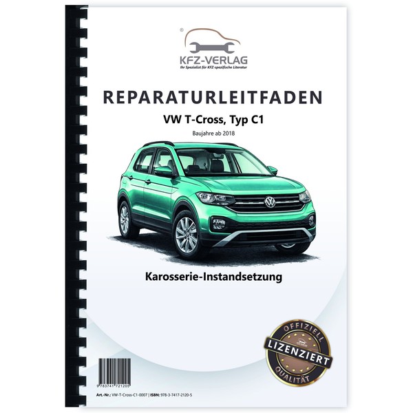 VW T-Cross Typ C1 Ab 2018 Karosserie Unfall Instandsetzung Werkstatthandbuch-image