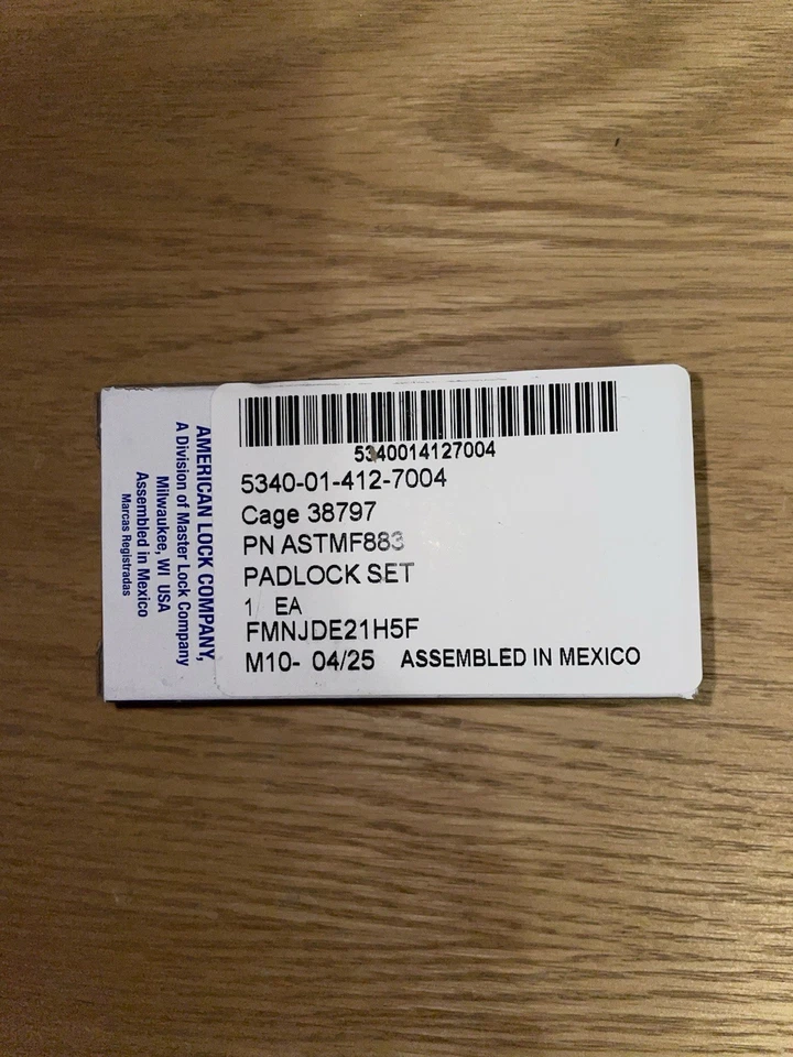 American Lock Brass Padlock ASL40NKARMVK-DG34823 | New in Box | USA Made - Image 4 of 4