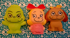 Infantino The Grinch Bath Playset 3-Piece Set Grinch, Cindy Lou, Max