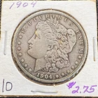 1904-P Morgan Silver Dollar $1 Silver 0.900 Philadelphia Mint