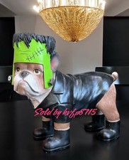 Halloween Frankenstein Costume Frenchie Bulldog Dog Statue  10.5 Humane Society