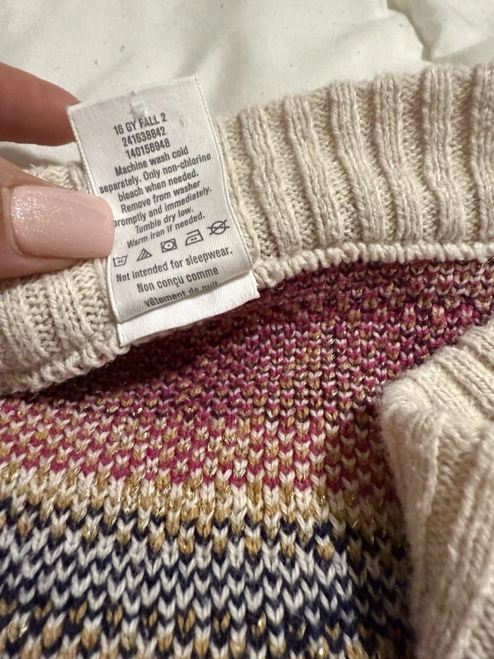 Gymboree Girls Cardigan Sweater, Size M 7-8 - Image 4 of 4