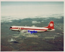 10X8 Colour Photo Vickers Vanguard CF-TKP Air Canada